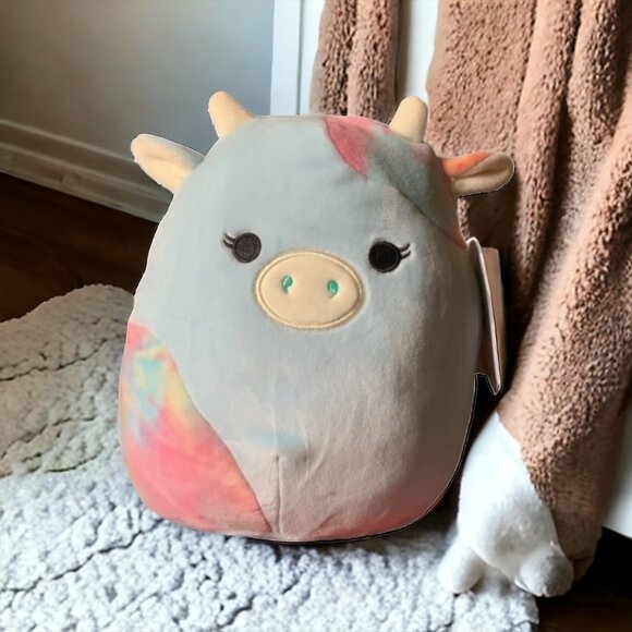 Caedia the Blue & Tie-Dyed Cow 8" Squishmallow - Picture 7 of 7